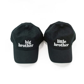 Big/Little Brother - Black w/ White - Child Baseball Cap