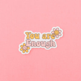 LMSS® STICKER - YOU ARE ENOUGH (groovy flowers)