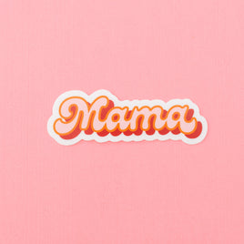 LMSS® STICKER - MAMA (Retro - Pink w/ Orange + Red Outline)