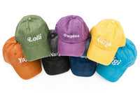 Choose Your Name Hat - Italic - Mom, Aunt, and Grandma Names