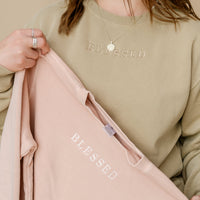 Embroidered PIGMENT Crewneck - Blessed
