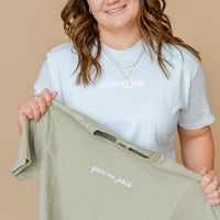 Embroidered Comfort Colors Tee - Give Me Jesus
