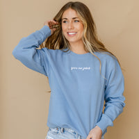 Embroidered PIGMENT Crewneck - Give Me Jesus