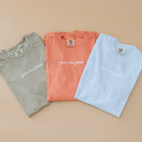 Embroidered Comfort Colors Tee - Give Me Jesus