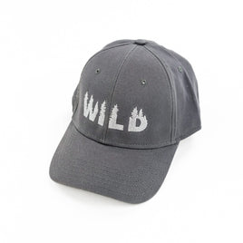 Wild - Gray Comfy Fit w/ Silver Thread - Adult Baseball Cap