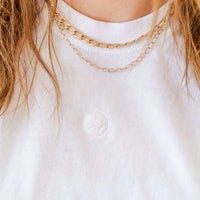 Comfort Colors Tee - Embroidered Mini Symbol (centered) - I'm Just a Girl Collection