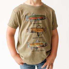 Trout Chart - Hand Drawn - Child Tee