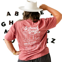 School Days - School Day Items (pf & b) - Comfort Colors Tee