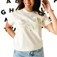 Watercolor School Supplies - Comfort Colors Tee
