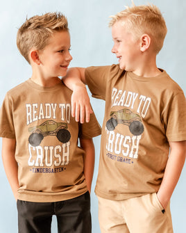 Ready To Crush (Choose Your Grade) - Coyote Brown Child Tee