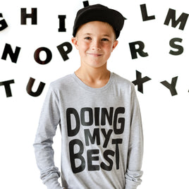 Doing My Best - Child Long Sleeve Tee