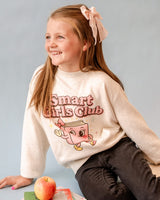 Smart Girls Club - Heathered Natural - Child Sweater