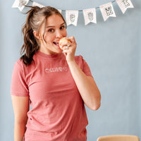Embroidered Comfort Colors Tee - 5 School Things