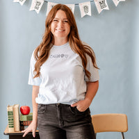 Embroidered Comfort Colors Tee - 5 School Things