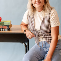 Happy Teachers Club (center & b) - Ivory Comfort Colors Tee