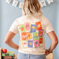 Happy Teachers Club (center & b) - Ivory Comfort Colors Tee