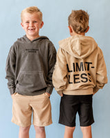 BUILT BRAVE HOODIE - Embroidered/Printed Youth Pigment