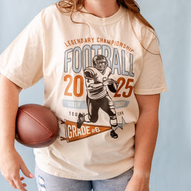 Legendary Football (Choose Your Grade) - Ivory Comfort Colors Tee