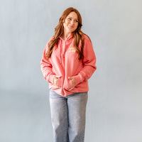 GOOD DAY HOODIE - Embroidered/Printed  Adult Pigment