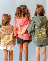 GOOD DAY HOODIE - Embroidered/Printed Youth Pigment