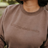 Will Yap About Books - Embroidered Pigment Crewneck
