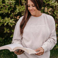 Will Yap About Books - Embroidered Pigment Crewneck