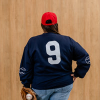 There's No Crying In Baseball (elbows) - Custom Number - Basic Fleece