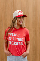 There's No Crying In Baseball (sd) - Custom Number - Comfort Colors Tee