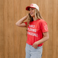 There's No Crying In Baseball (sd) - Custom Number - Comfort Colors Tee