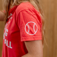 There's No Crying In Baseball (sd) - Custom Number - Comfort Colors Tee