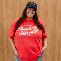 Baseball Season Est. 1845 - Custom Number - Comfort Colors Tee