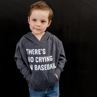 There's No Crying In Baseball (elbows) - Custom Number - Child Hoodie