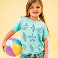 3x3 Seashells - Child Tee