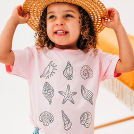 3x3 Seashells - Child Tee