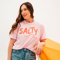 Salty w/ Wave (f&bd) - Comfort Colors Tee