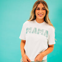 Tropical Palm - Mama - Comfort Colors Tee
