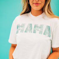 Tropical Palm - Mama - Comfort Colors Tee