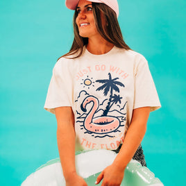 Just Go With The Float - Comfort Colors Tee