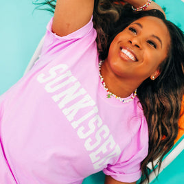 Sunkissed - Varsity - Comfort Colors Tee