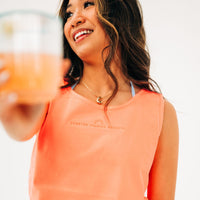 Embroidered Tone on Tone - Comfort Colors TANK - Forever Chasing Sunsets