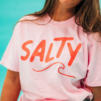 Salty w/ Wave (f&bd) - Comfort Colors Tee