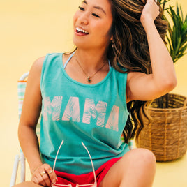 Tropical Palm - Mama - Comfort Colors TANK