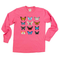 3x4 Butterfly Chart - Long Sleeve Comfort Colors Tee