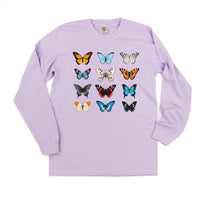 3x4 Butterfly Chart - Long Sleeve Comfort Colors Tee