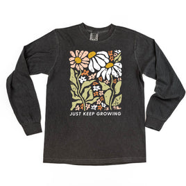 Just Keep Growing - LONG SLEEVE COMFORT COLORS TEE