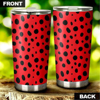 Ladybug Red Black Tumbler Cup Custom Car Accessories