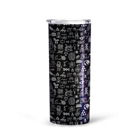 Language Diagrams Pattern Sciences Tall Glitter Tumbler