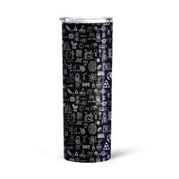 Language Diagrams Pattern Sciences Tall Glitter Tumbler