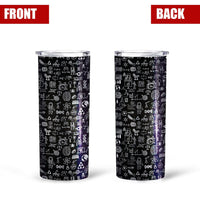 Language Diagrams Pattern Sciences Tall Glitter Tumbler