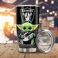 Las Vegas Raiders Tumbler Cup Custom Car Accessories For Fan